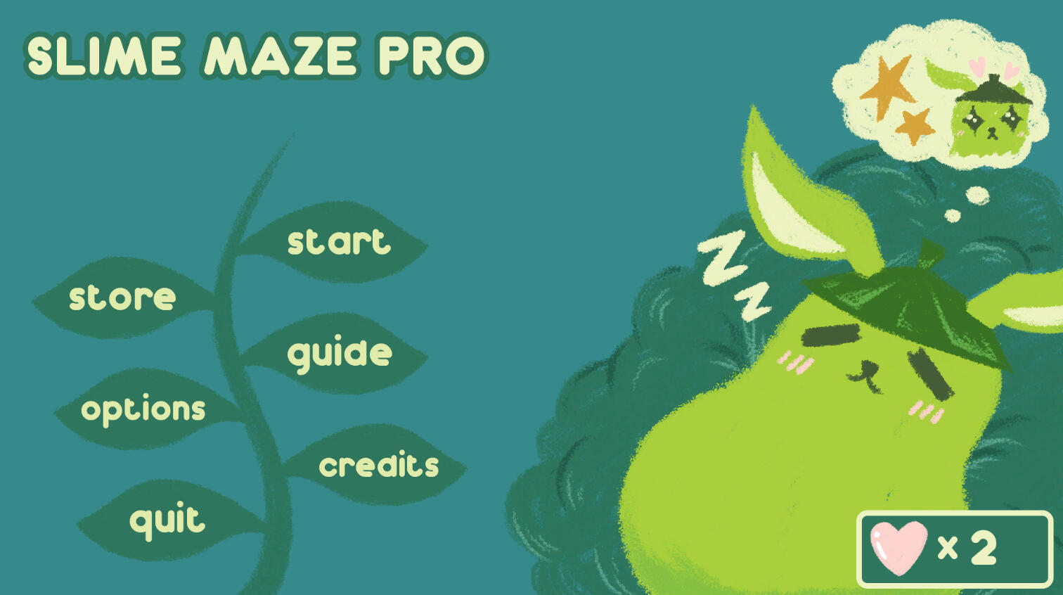 Slime Maze Pro Main Menu